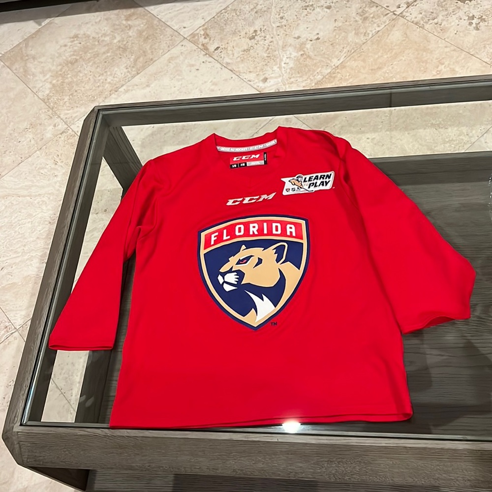 CCM Florida Panthers Hockey Jersey Kids Size Small / S